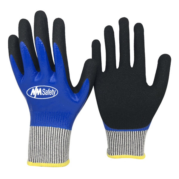  Vgo - 1 par de guantes de invierno con triple revestimiento de  látex de 32 °F, guantes de trabajo ligeros, impermeables, resistencia al  aceite, resistencia a la abrasión (talla XL, azul